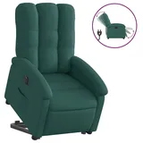 vidaXL Relaxsessel mit Aufstehhilfe Elektrisch 56,4 x 101 x 74,1 cm Dunkelgrün