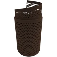 zaun|zu® Doppelstabmattenzaun 255 x 0 cm Braun/Metall