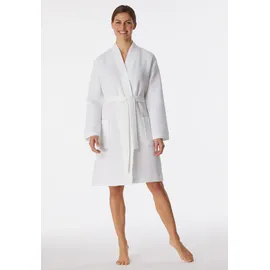 SCHIESSER Bademantel Elegant Kimono Weiß L