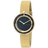 Pierre Cardin Damen Armband-Uhr aus Edelstahl mit Edelstahl Band - Marais Mirror CMA.0009