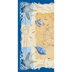 Mank Tischdecke Airlaid Del Mar, 80 x 80 cm, 20 Stück - Mitteldecke Maritim