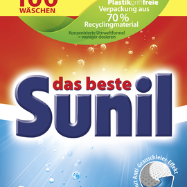 Sunil Waschmittel Pulver für 100 Wäschen