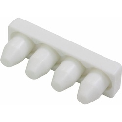 Gardinenstangen-Endstück Endstück 1-läufig, GARDINIA, (2-St), Serie Aluminium-Vorhangschiene 1-läufig weiß