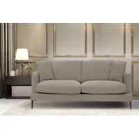 LEONIQUE 2-Sitzer »Cozy elegantes Designsofa, Maße B/T/H: 151/97/80 cm«, mit losen Kissen und Metallbeinen