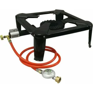 BITUXX Hockerkocher 7KW Gaskocher Campingkocher Gasbrenner 1,5 M Druckregler