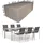 Raffles Covers Wetterschutz für Gartenmöbel Sitzgruppe 230 x 140 x 85 cm Schwarz