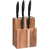 Messerblock unbestückt Messerhalter Meßerblock knife holder Holz Besteckblock