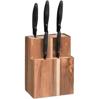 Messerblock unbestückt Messerhalter Meßerblock knife holder Holz Besteckblock