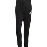 Adidas Essentials French Terry Tapered Cuff 3-Streifen Hose Black / White M