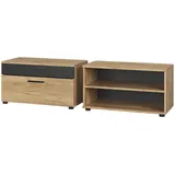 Vicco Berno 70,8 x 38,9 x 35,3 cm Goldkraft Eiche/Anthrazit