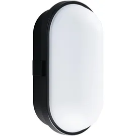 Heitronic Außenwandleuchte Kunststoff IP65 10 W 700 lm schwarz