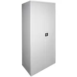 ADB Mehrzweckschrank Stahlschrank XL-T mit 4 Fachböden (BxHxT) 780 x 1920 x 580 mm grau