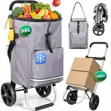 HOMECALL Einkaufswagen Geometrie-Print 55 L