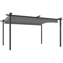 vidaXL Pavillon mit Ausziehbarem Dach 4 x 3 m Anthrazit