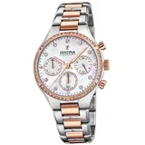 Festina Damen Uhr F20403/1 Armbanduhr silber rose D2UF20403/1 - Silber