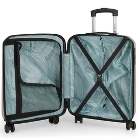 GABOL Mercury Koffer-Set 3-tlg. grau/taupe/türkis