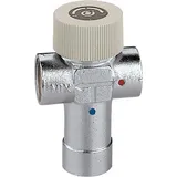 CALEFFI Thermomischer einstellbar verchromt mit Innengewinde 1/2" 40-60°C 520440