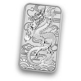 1 Unze Drache Rectangular 2018 Silber 1 oz Silberbarren