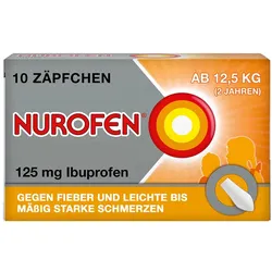 NUROFEN Junior Zäpfchen 125 mg Ibuprofen 10 St