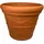 eine marke von es-team www.mein-pflanztopf.de Design-Pflanztopf ROM in der Farbe Terracotta aus Kunststoff | Durchmesser von 40 bis 90 cm (Farbe: Terracotta, Größe F65) | Höhe: 49 cm