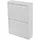 [en.casa] Sokndal 50 x 71 x 15 cm Schuhkipper Metall / weiß