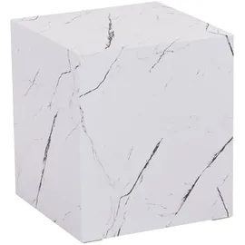 [en.casa] Ellelu Weiß MDF 45 x 40 x 40 cm