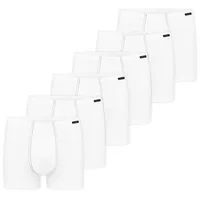 SCHIESSER Retro Boxershorts unifarben weiß XXL 6er Pack