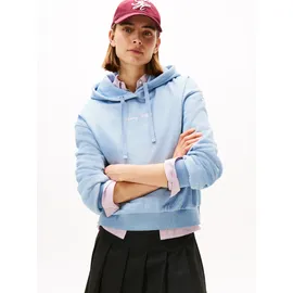 Tommy Hilfiger Classic Script Hoodie Brisk Blue Heather M
