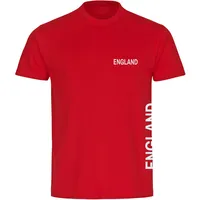multifanshop Kinder T-Shirt - England - Brust & Seite - Druck weiß - Kind