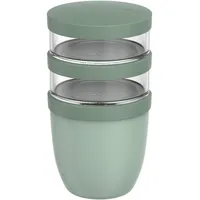 Mepal Müslibecher 3-teilig Ellipse Nordic sage 0,5 l + 2 x 0,2 l