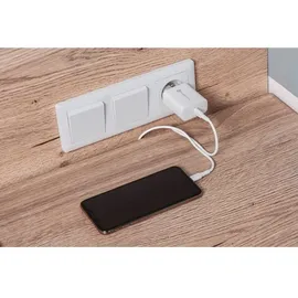 forcell NETZ-Ladegerät mit USB Typ C und iPhone-Anschluss Ladekabel