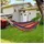 Outsunny Hängematte mit Tragetasche Belastbarkeit bis 180 kg modern 290 x 150 cm Mehrfarbig