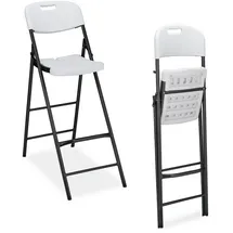 Relaxdays 2xBARHOCKER weiß