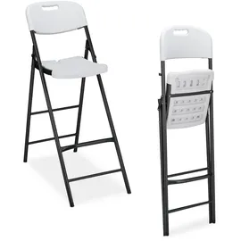 Relaxdays 2xBARHOCKER weiß