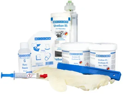 Belt Repair-Kit | Polyurea Reparatur- und Beschichtungsmasse für Oberflächen aus Gummi, Arbeitspackung | 0,55 kg