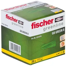 Fischer Gasbetondübel GB Green 8 20 Stück