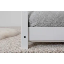 MID.YOU Hausbett Mid.you 140 x 200 cm Kiefer massiv weiß