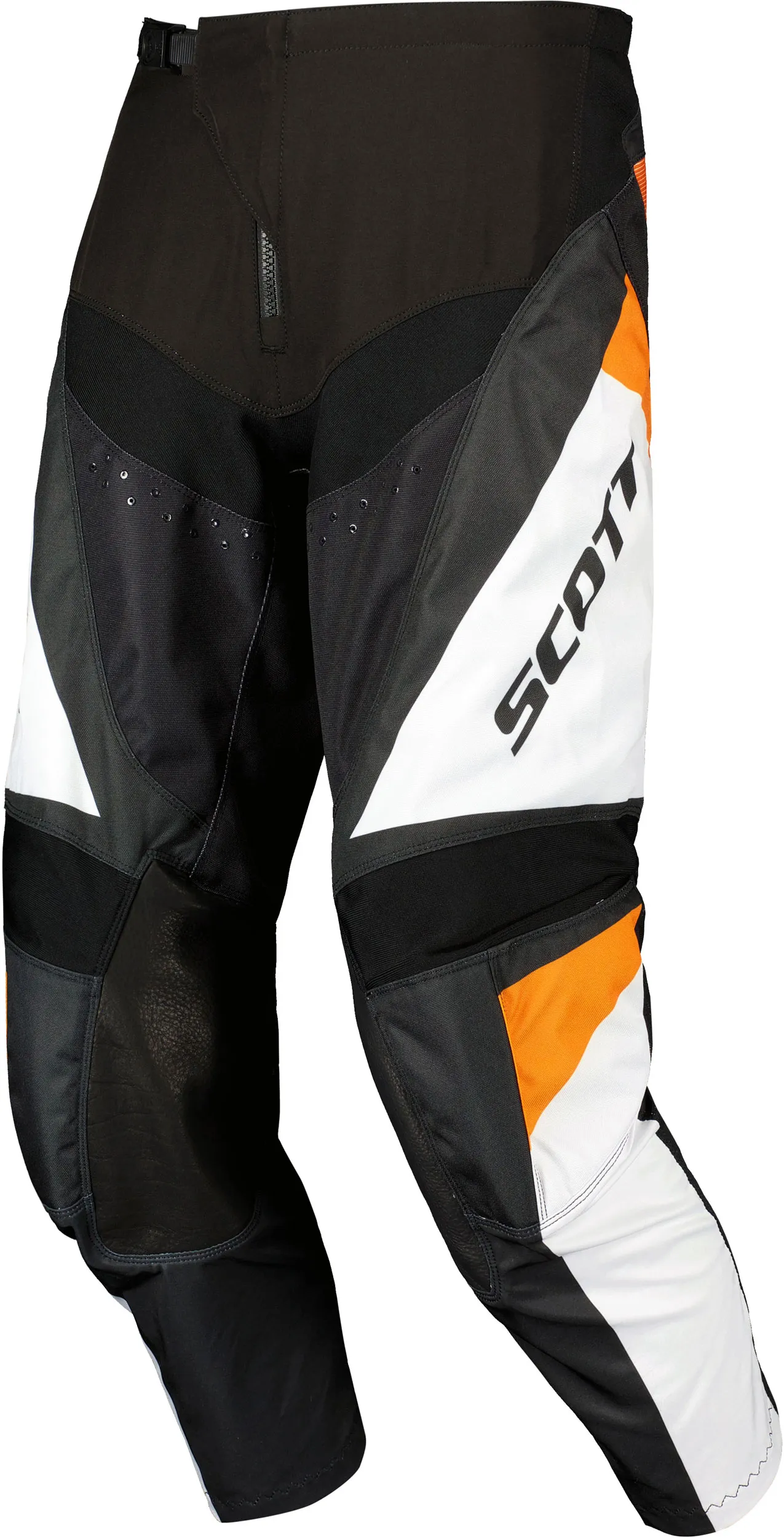 Scott Evo Track S24, pantalon en textile - Noir/Blanc/Orange - 28