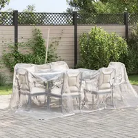 VidaXL Transparente Plane mit Ösen 3x5 m Polyethylen
