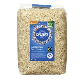 midsona Davert - Langkorn Naturreis, Vollkorn 1 kg