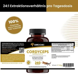 shroomy Cordyceps Extrakt Kapseln 240 St.