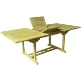 Lex Premium Teak Tisch rechteckig Gartentisch Gartenmöbel Holz ausziehbar 120-180cm