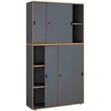 VCM Salia Aktenschrank 100 x 37 x 183 anthrazit