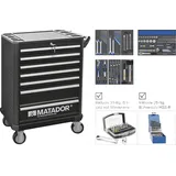 Matador Werkstattwagen Metall 470 x 785 x 1.030 mm blau bestückt