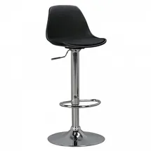 AMSTYLE Barhocker Korsika 360° drehbar höhenverstellbar Kunstleder Schwarz