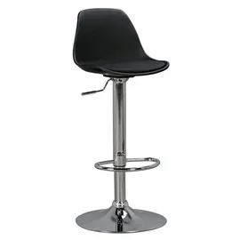 AMSTYLE Barhocker Korsika 360° drehbar höhenverstellbar Kunstleder Schwarz