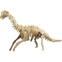 Pebaro 856/9 Holzbausatz Brachiosaurus, Dinosaurier 3D Puzzle, Basteln mit Holz, Holzpuzzle, Bastelset, vorgestanzte Holzplatte, inkl Schmirgelpapier, ausbrechen, zusammenstecken, fertig, Geschenkidee
