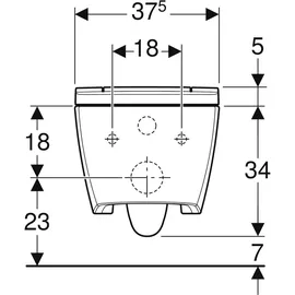 Geberit AquaClean Sela mit WC-Sitz Weiß spülrandlos
