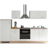 Mid.you Küchenleerblock Andy, Weiß, Sonoma Eiche, Kunststoff, 1 Schubladen, seitenverkehrt montierbar, nur wie online abgebildet bestellbar, 270 cm, Küchen, Küchenzeilen & Küchenblöcke, Küchenzeilen ohne Geräte