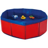 Nobby Hundepool Katzenpool mit Spielzeug rot/blau blau|rot